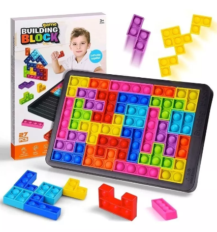 Juego Puzzle Pop It Rompecabezas 27 Pzs